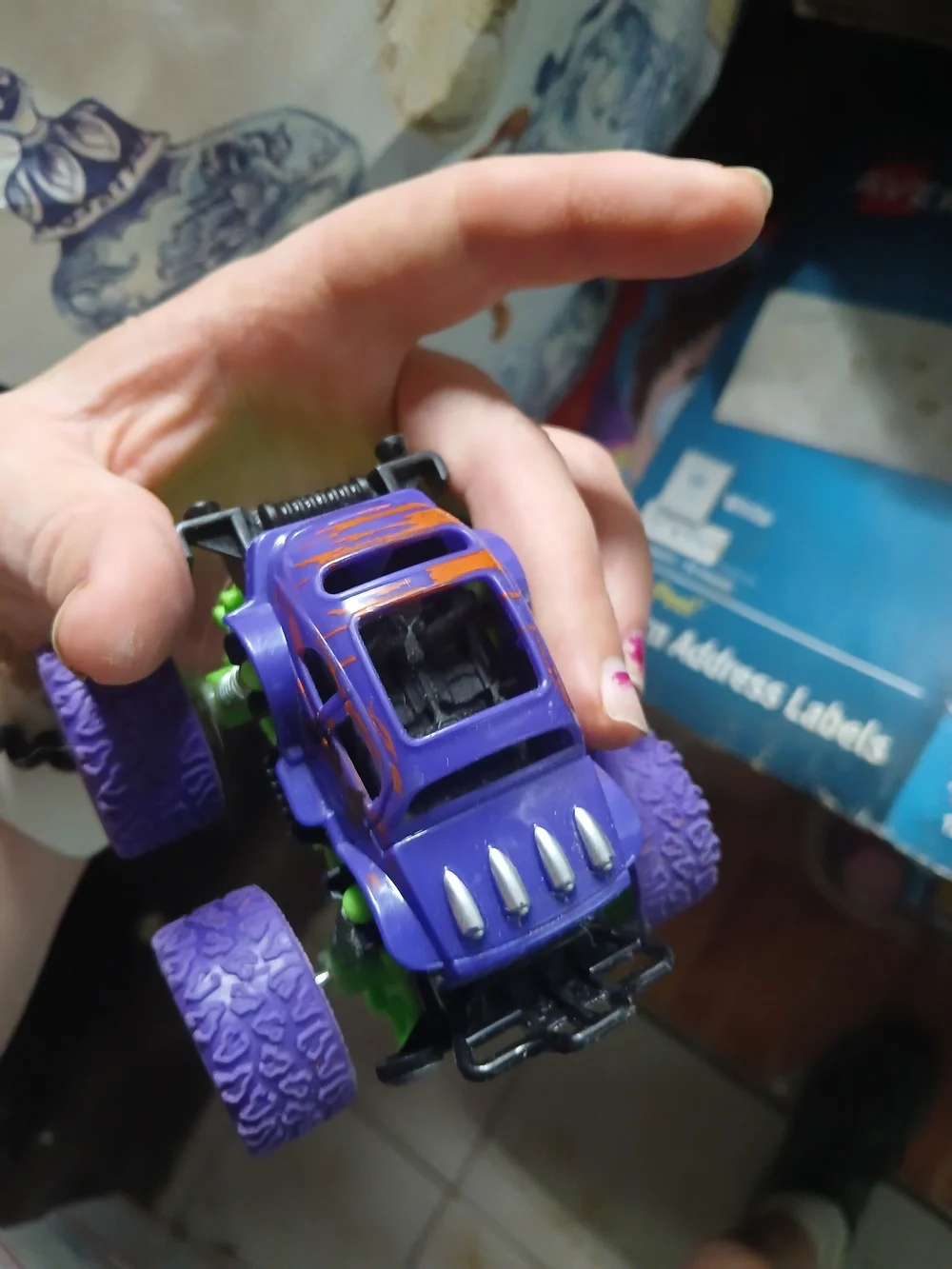 purple and green 